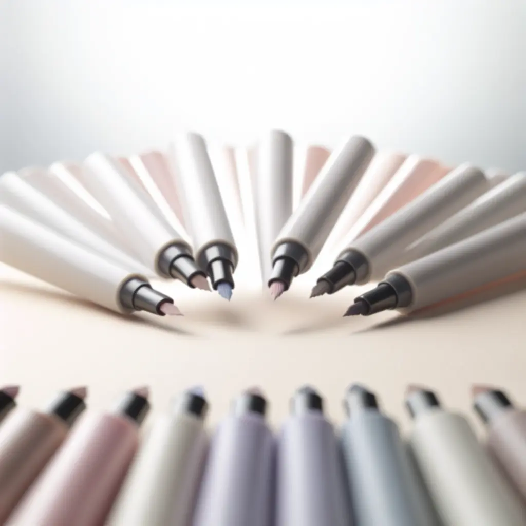 Zestaw cienkopisów w pastelowych kolorach