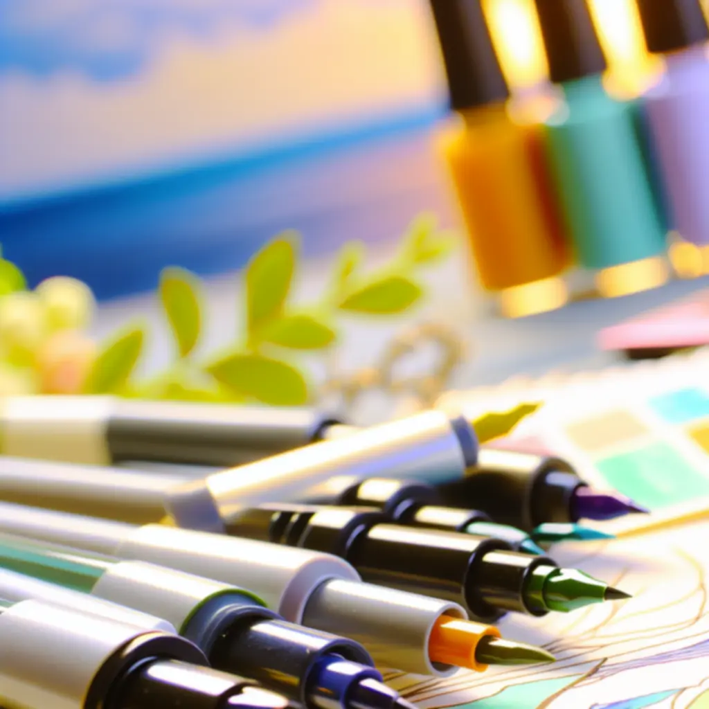 Zestaw markerów do kaligrafii i rysunku