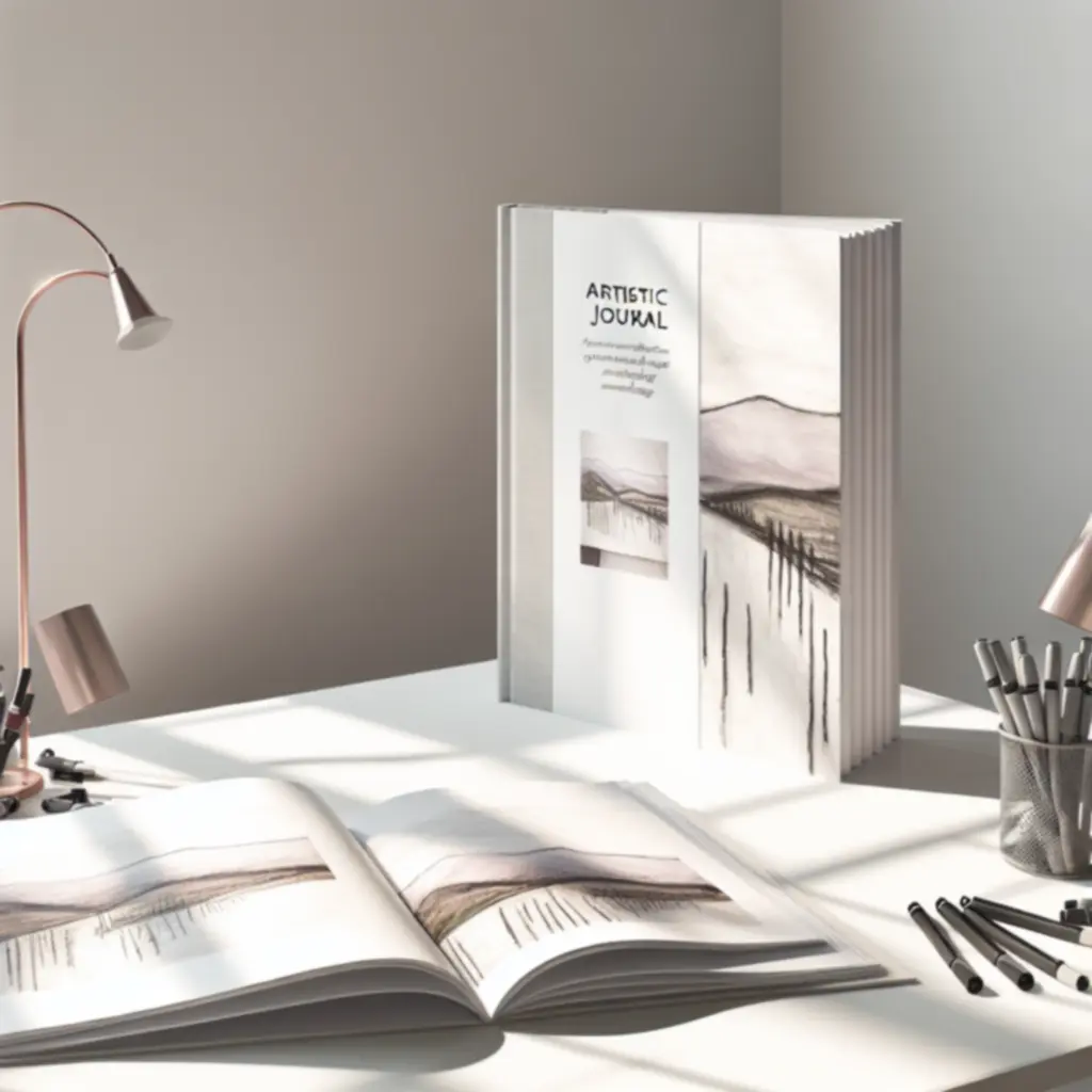 Dziennik artystyczny z grubym papierem