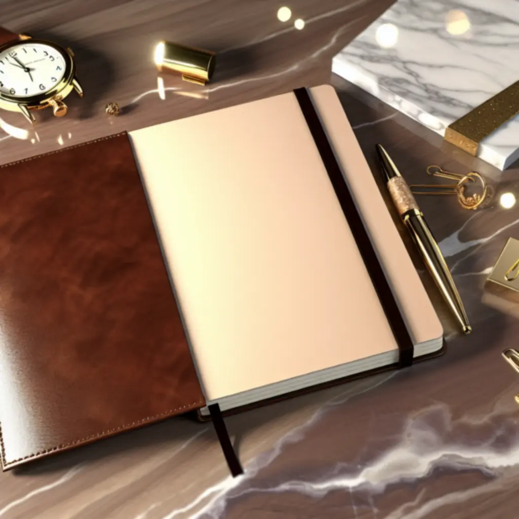 Notes skórzany A5, papier gładki